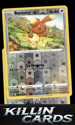 Reverse Holofoil Buneary 144/195 Pokemon Common SWSH12: Silver Tempest Card NM