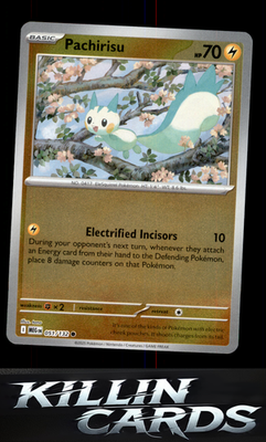 Reverse Holofoil Pachirisu 051/132 Pokemon Common ME01: Mega Evolution Card NM