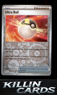 Reverse Holofoil Ultra Ball 196/198 Pokemon Uncommon SV01: Scarlet & Violet Base