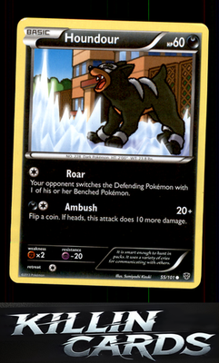 Houndour 55/101 Pokemon Common Plasma Blast Card LP