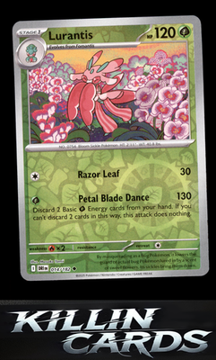 Reverse Holofoil Lurantis 014/182 Pokemon Uncommon SV10: Destined Rivals Card NM