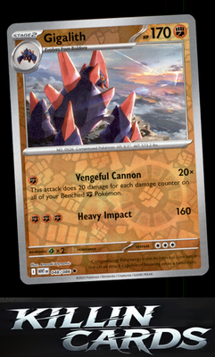 Reverse Holofoil Gigalith 048/086 Pokemon Uncommon SV: White Flare Card NM