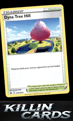 Dyna Tree Hill 135/198 Pokemon Uncommon SWSH06: Chilling Reign Card NM