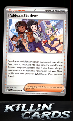 Paldean Student - 086/091 086/091 Pokemon Common SV: Paldean Fates Card NM