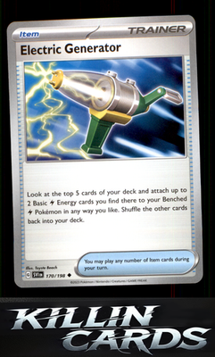 Electric Generator 170/198 Pokemon Uncommon SV01: Scarlet & Violet Base Set Card