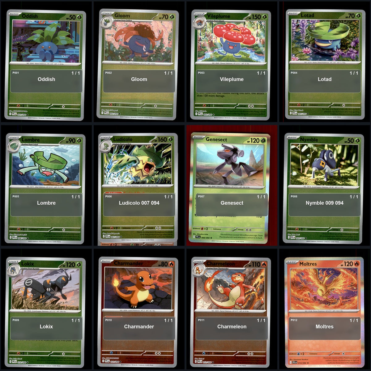 Pokemon TCG ME02: Phantasmal Flames C/UC/R Standard Set 85 Cards