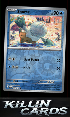 Reverse Holofoil Snover 059/182 Pokemon Common SV10: Destined Rivals Card NM