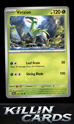 Virizion 015/159 Pokemon Uncommon SV09: Journey Together Card NM