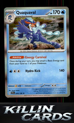 Quaquaval 054/198 Pokemon Rare SV01: Scarlet & Violet Base Set Card NM