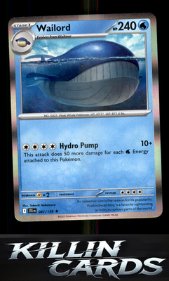 Wailord - 041/159 041/159 Pokemon Rare SV09: Journey Together Card NM