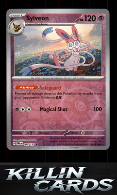 Reverse Holofoil Sylveon 040/131 Pokemon Rare SV: Prismatic Evolutions Card NM