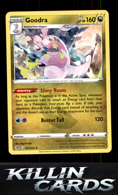 Goodra 197/264 Pokemon Rare SWSH08: Fusion Strike Card NM