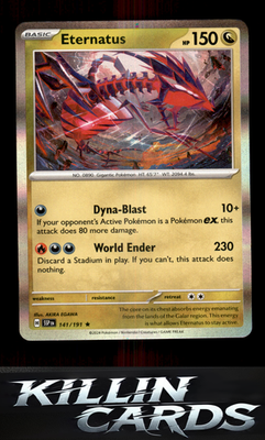 Eternatus 141/191 Pokemon Rare SV08: Surging Sparks Card NM