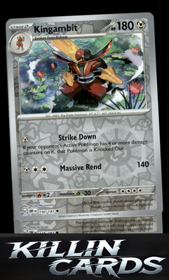 Reverse Holofoil Kingambit 150/197 Pokemon Uncommon SV03: Obsidian Flames Card N