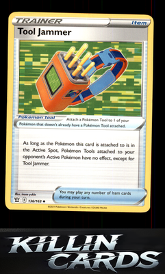Tool Jammer 136/163 Pokemon Uncommon SWSH05: Battle Styles Card NM