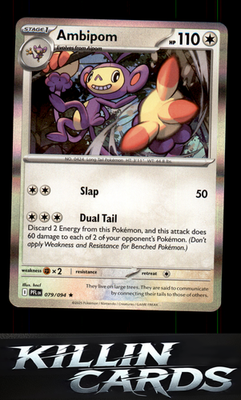 Ambipom - 079/094 079/094 Pokemon Rare ME02: Phantasmal Flames Card NM