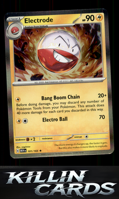 Electrode 101/165 Pokemon Rare SV: Scarlet & Violet 151 Card NM