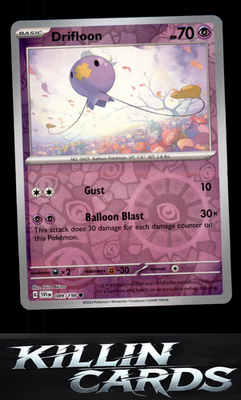 Reverse Holofoil Drifloon 089/198 Pokemon Common SV01: Scarlet & Violet Base Set