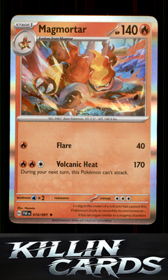 Magmortar 010/091 Pokemon Rare SV: Paldean Fates Card NM