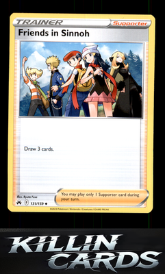 Friends in Sinnoh 131/159 Pokemon Uncommon SWSH: Crown Zenith Card NM