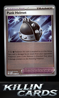 Reverse Holofoil Punk Helmet 092/094 Pokemon Uncommon ME02: Phantasmal Flames Ca