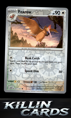 Reverse Holofoil Fearow 022/165 Pokemon Uncommon SV: Scarlet & Violet 151 Card N