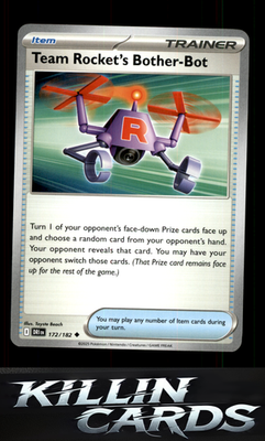 Team Rocket's Bother-Bot 172/182 Pokemon Uncommon SV10: Destined Rivals Card NM