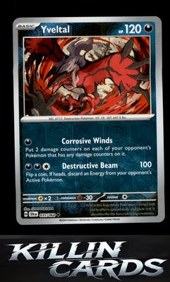 Reverse Holofoil Yveltal 035/064 Pokemon Uncommon SV: Shrouded Fable Card NM