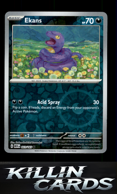 Reverse Holofoil Ekans 023/165 Pokemon Common SV: Scarlet & Violet 151 Card LP