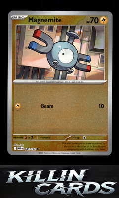 Reverse Holofoil Magnemite 045/132 Pokemon Common ME01: Mega Evolution Card NM