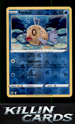 Reverse Holofoil Feebas 039/195 Pokemon Common SWSH12: Silver Tempest Card NM
