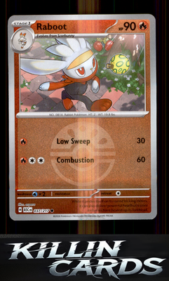 Reverse Holofoil Raboot (Friend Ball) 037/217 Pokemon Common ME: Ascended Heroes