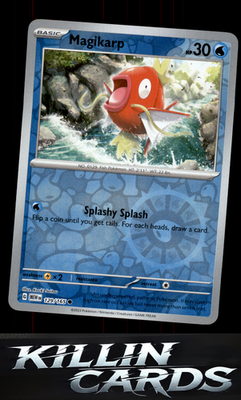 Reverse Holofoil Magikarp 129/165 Pokemon Common SV: Scarlet & Violet 151 Card N