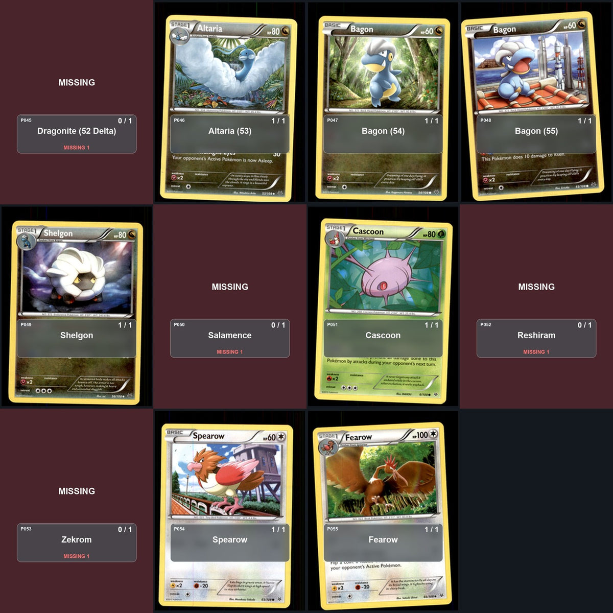 Pokemon TCG XY - Roaring Skies C/UC/R Standard Set 72 Cards