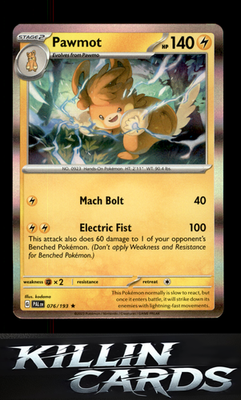 Pawmot 076/193 Pokemon Rare SV02: Paldea Evolved Card NM