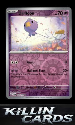 Reverse Holofoil Drifloon 089/198 Pokemon Common SV01: Scarlet & Violet Base Set