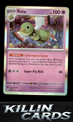 Xatu 072/182 Pokemon Rare SV04: Paradox Rift Card NM