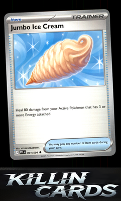Jumbo Ice Cream 091/094 Pokemon Uncommon ME02: Phantasmal Flames Card NM
