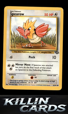Spearow 62/64 Pokemon Common Jungle Card LP