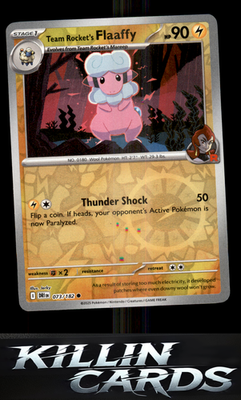 Reverse Holofoil Team Rocket's Flaaffy 073/182 Pokemon Common SV10: Destined Riv