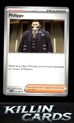 Philippe - 079/086 079/086 Pokemon Uncommon ME04: Chaos Rising Card NM