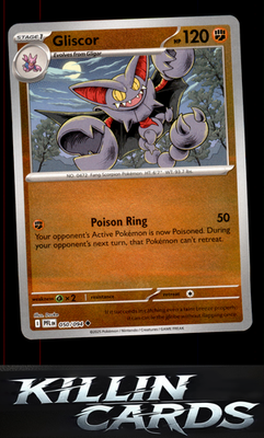Reverse Holofoil Gliscor 050/094 Pokemon Uncommon ME02: Phantasmal Flames Card N
