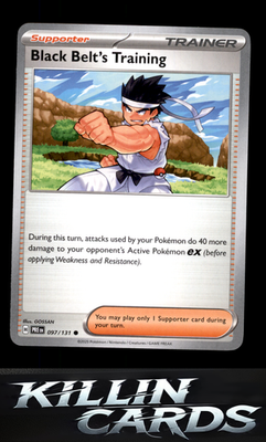 Black Belt's Training - 097/131 097/131 Pokemon Common SV: Prismatic Evolutions