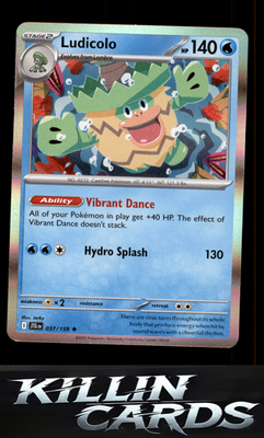 Ludicolo 037/159 Pokemon Rare SV09: Journey Together Card NM