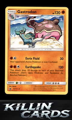 Gastrodon 54/111 Pokemon Uncommon SM - Crimson Invasion Card LP