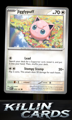 Jigglypuff 039/165 Pokemon Common SV: Scarlet & Violet 151 Card NM