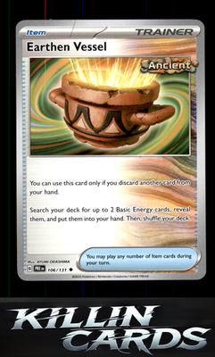 Earthen Vessel 106/131 Pokemon Uncommon SV: Prismatic Evolutions Card NM