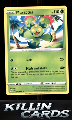 Maractus 012/264 Pokemon Rare SWSH08: Fusion Strike Card NM