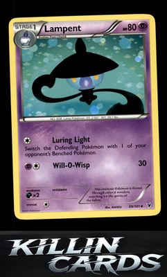 Lampent 59/101 Pokemon Uncommon Noble Victories Card NM