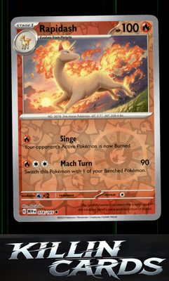Reverse Holofoil Rapidash 078/165 Pokemon Uncommon SV: Scarlet & Violet 151 Card